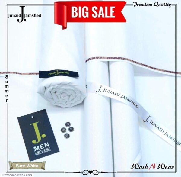 Men’s Unstitched Wash And Wear Plain Suit